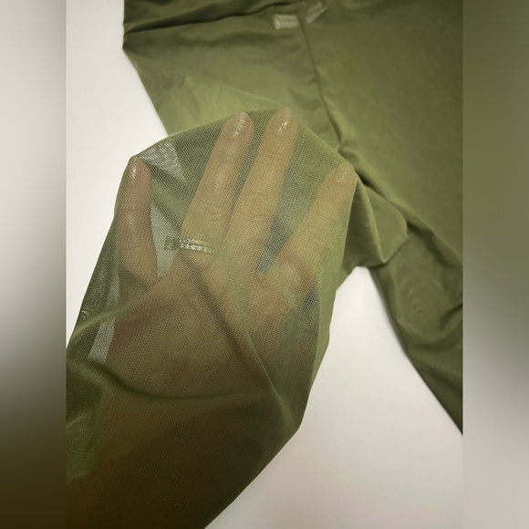 NWOT ⚜️🫒⚜️ Laina Rauma olive color mesh see through biker shorts - Picture 13 of 14